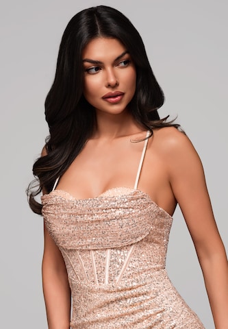 Robe de soirée Ombre en beige