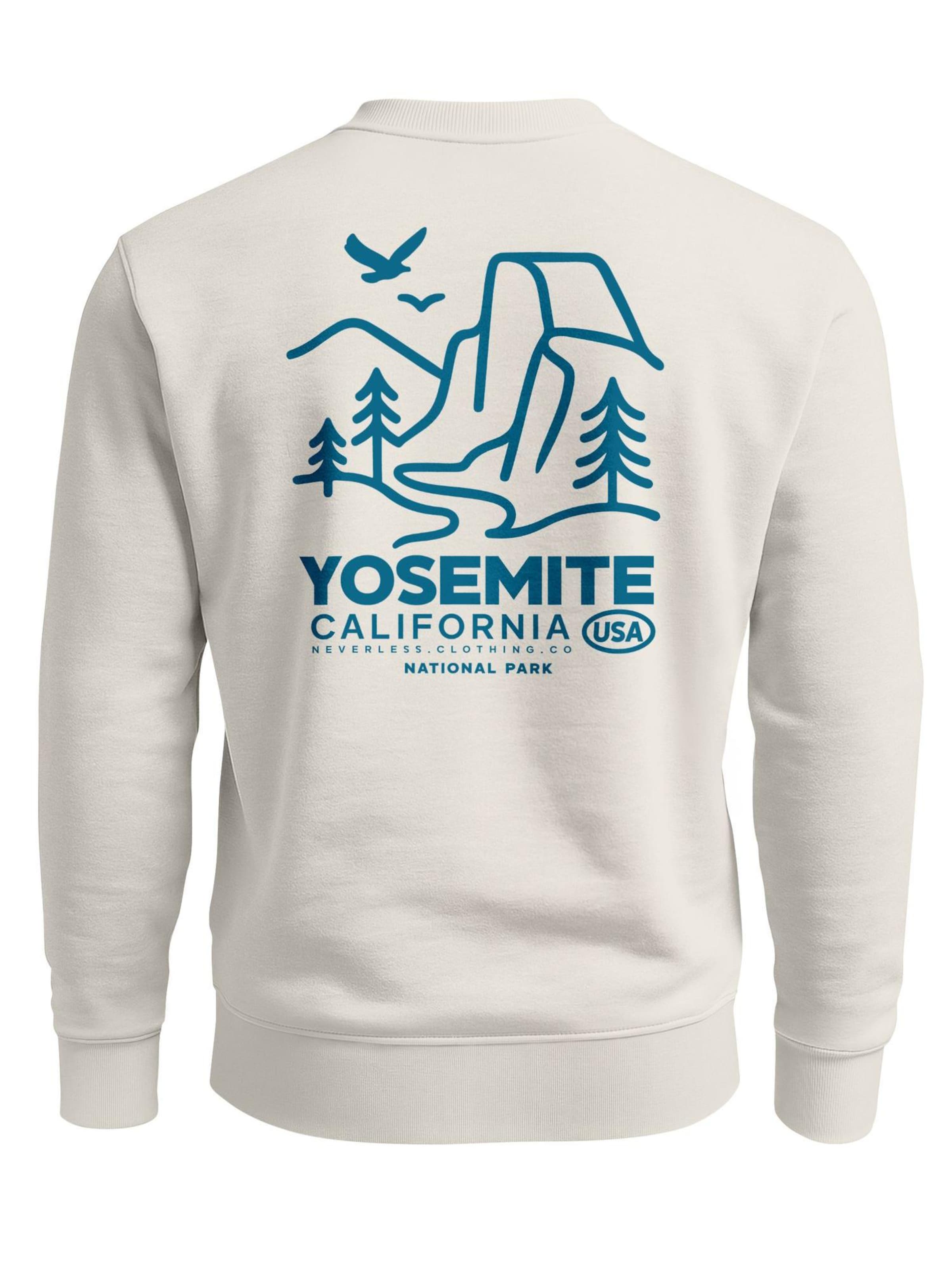 Neverless Sweatshirt 'Yosemite Park'‌‌‌‌ in Beige