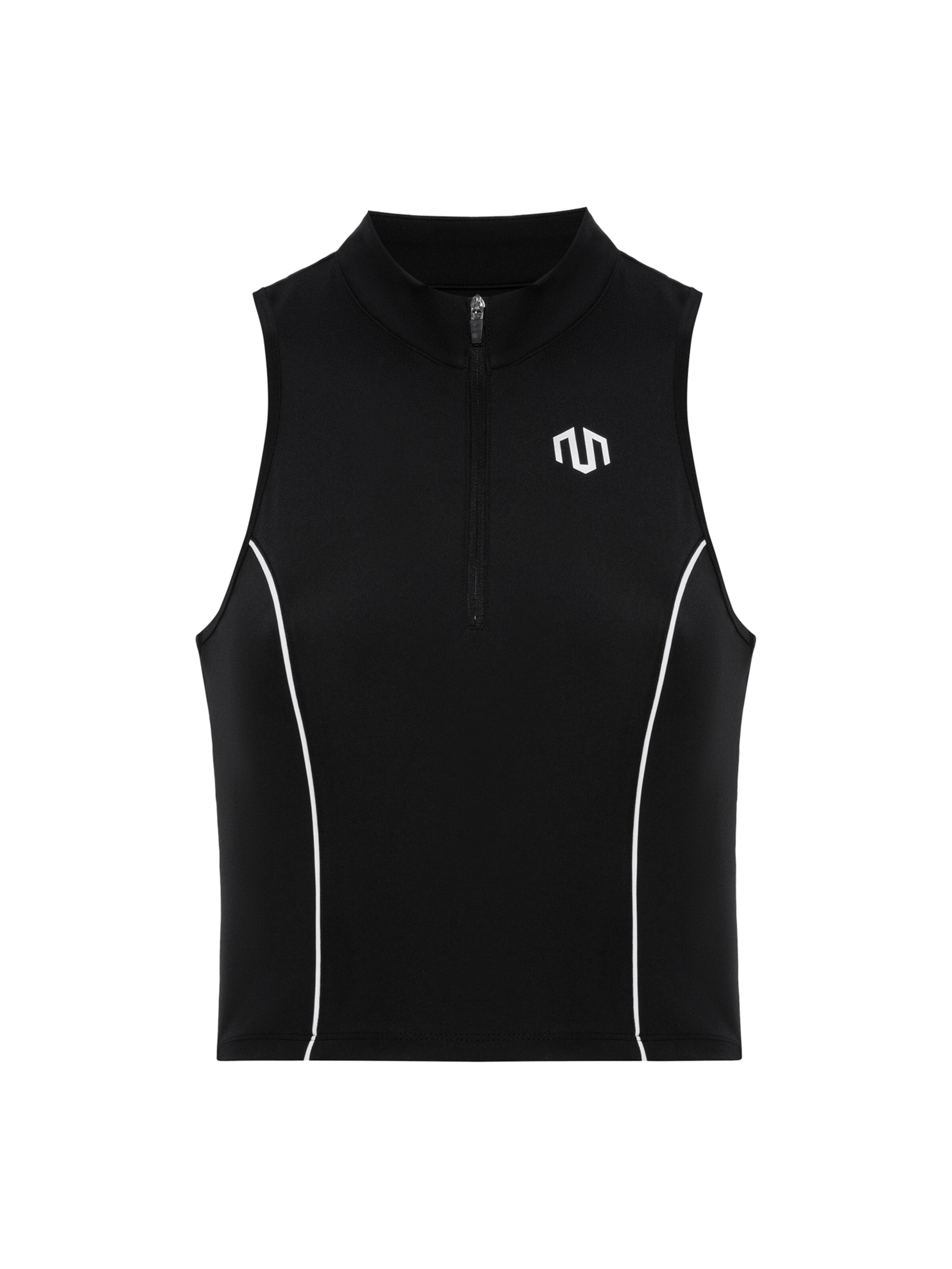 MOROTAI Sporttop 'Kansei Chrome' in Schwarz: Vorderseite