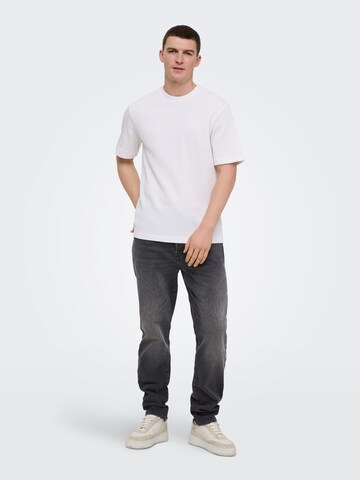 Only & Sons Tapered Jeans 'ONSYOKE' in Zwart