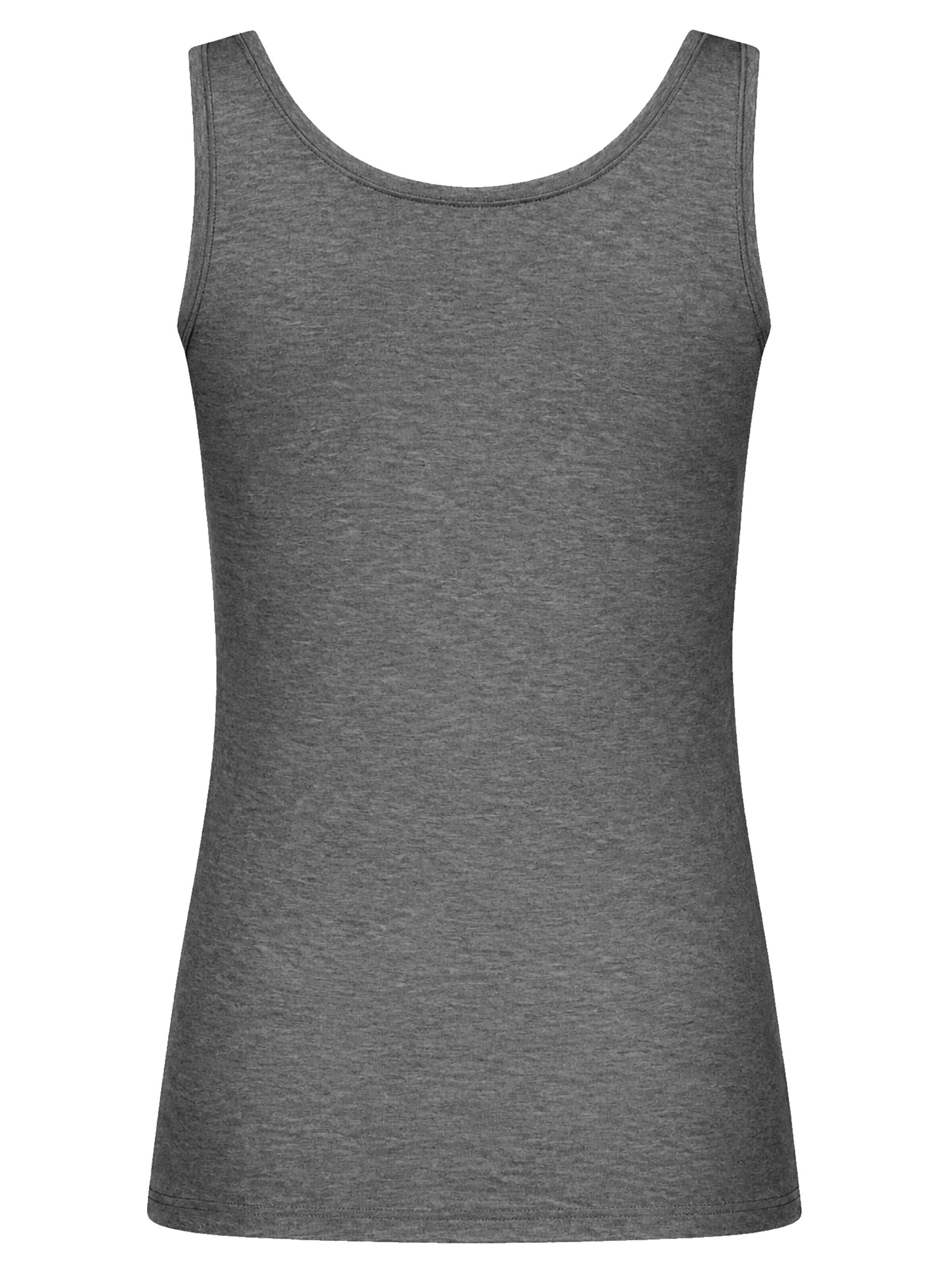 Skiny Top '2er P Tanktop' in Grey