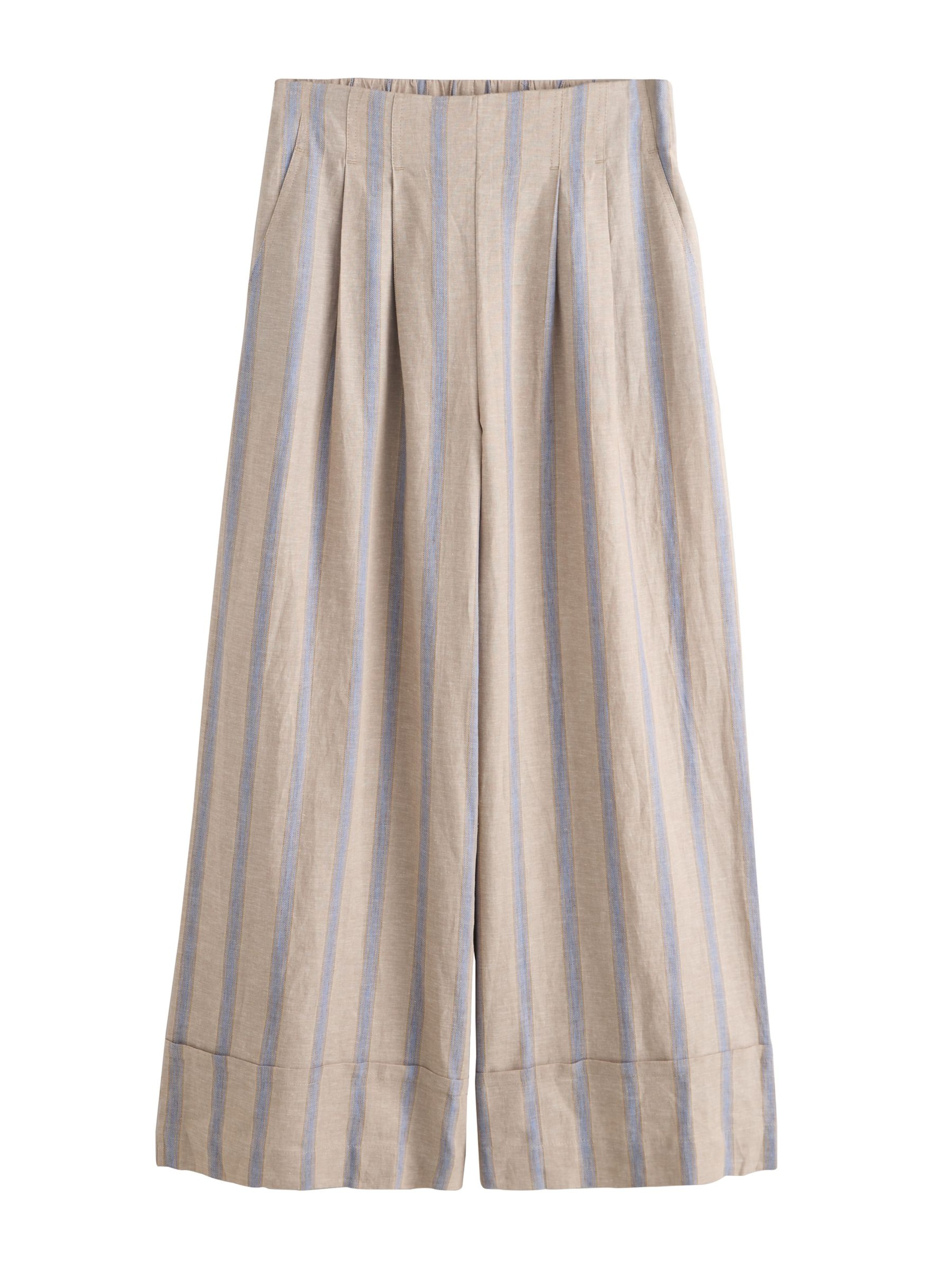 Next Pantalon 'N. Premium' en crème / bleu clair, Vue avec produit