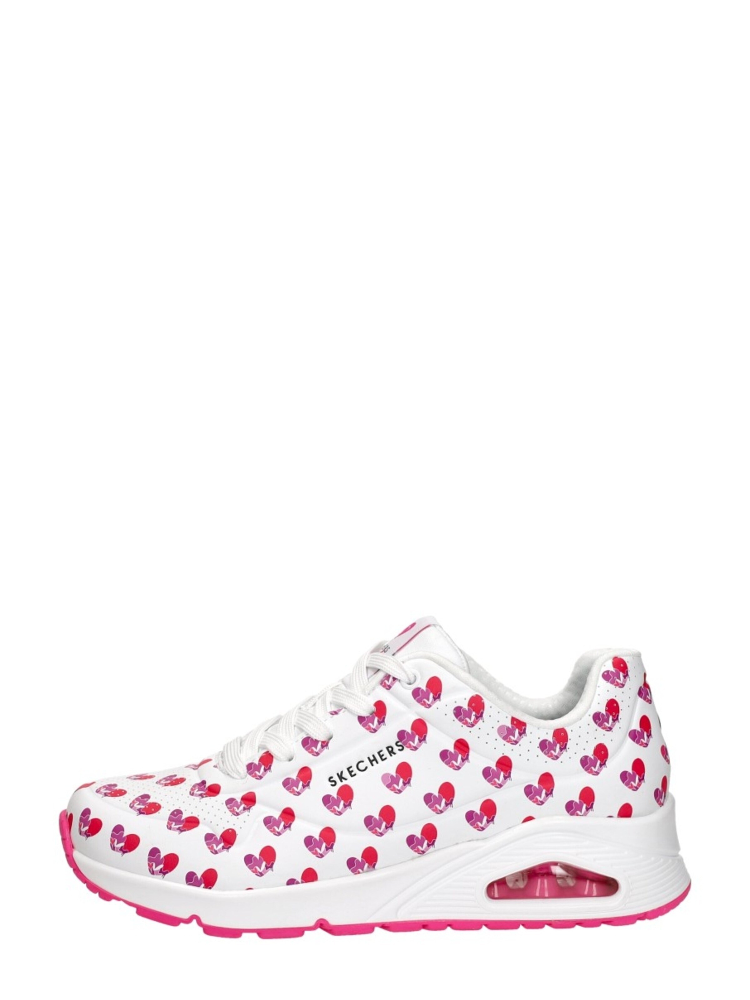 Baskets basses 'Uno - Live Colorfully' SKECHERS en blanc : devant
