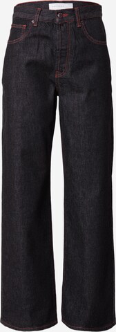 TOPSHOP Loosefit Jeans in Zwart: voorkant