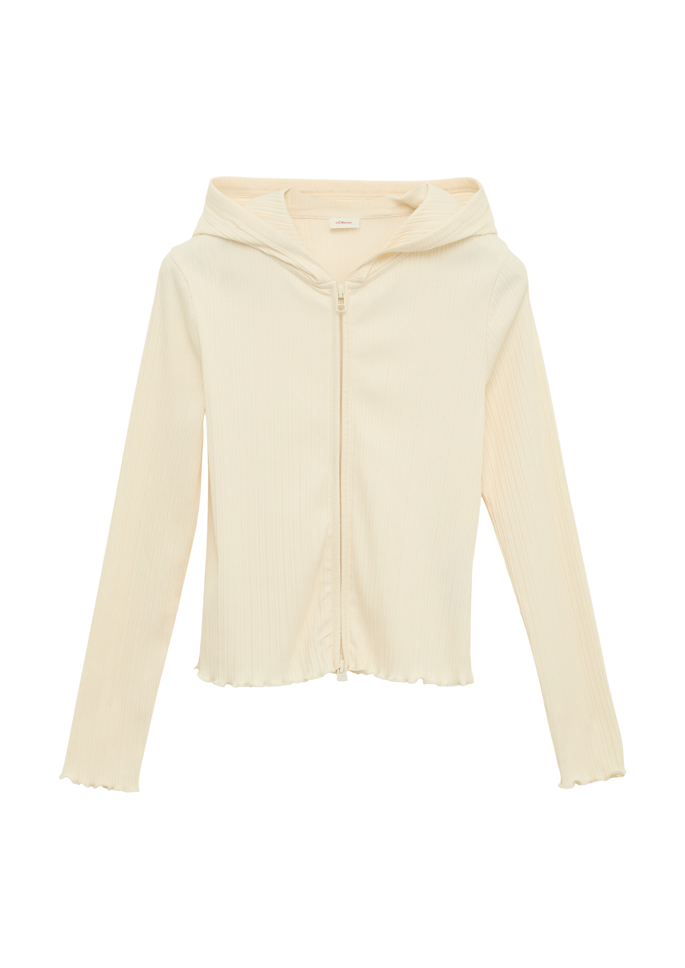 s.Oliver Sweatjacke in hellgelb, Produktansicht