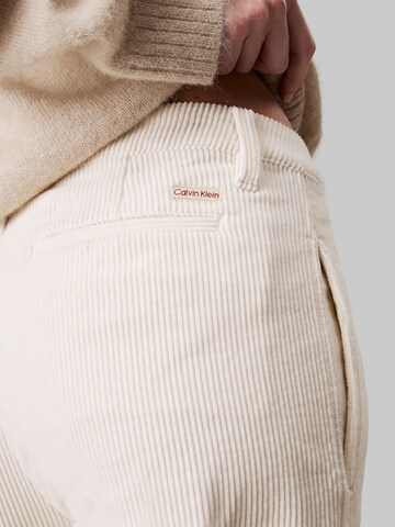 Calvin Klein Jeans Regular Trousers in White