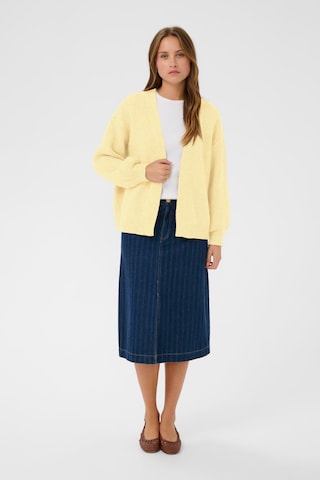 SAINT TROPEZ Knit Cardigan 'OttolineSZ ' in Yellow