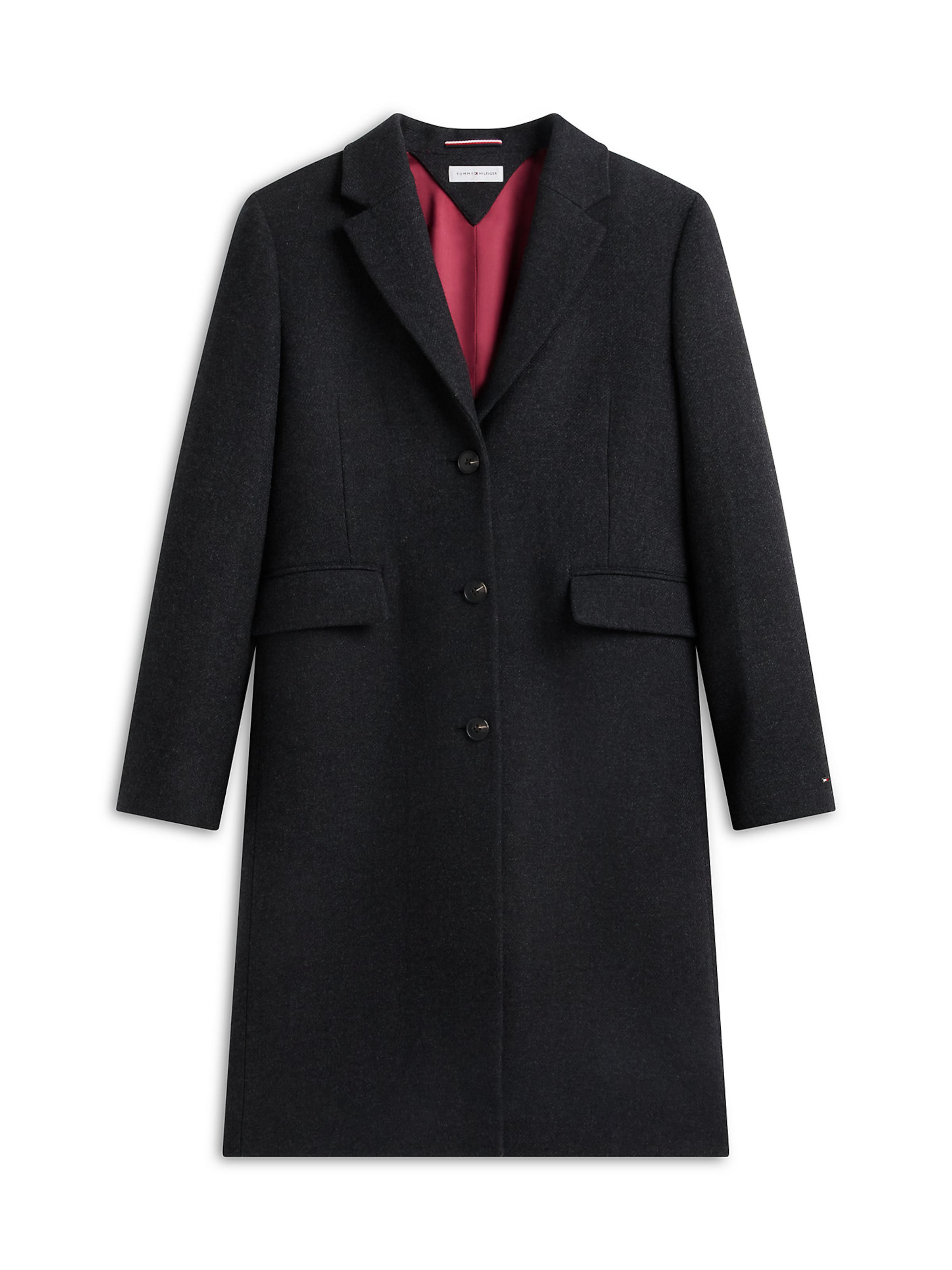 Manteau mi-saison TOMMY HILFIGER en gris : devant