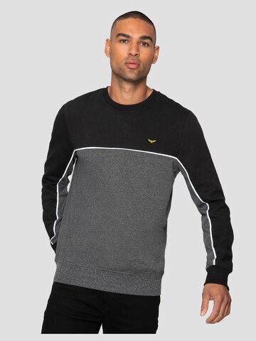 Sweat-shirt 'Kinross' Threadbare en gris : devant