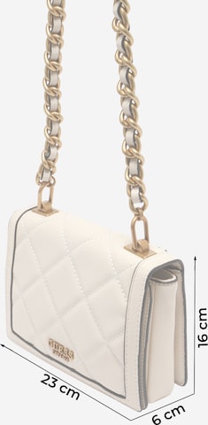 GUESS Skuldertaske 'ABEY' i beige