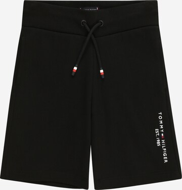 TOMMY HILFIGER Regular Broek 'Essential' in Zwart: voorkant