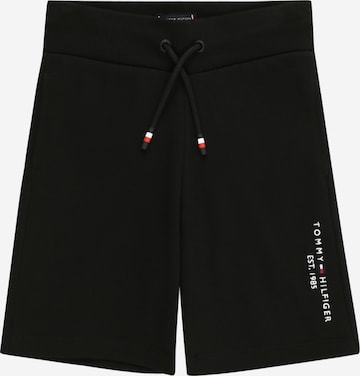 Regular Pantalon 'Essential' TOMMY HILFIGER en noir : devant
