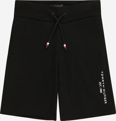 TOMMY HILFIGER Broek 'Essential' in de kleur Zwart / Wit, Productweergave