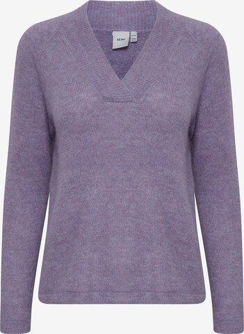 ICHI Sweater in Purple: front