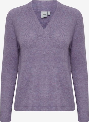 ICHI Sweater in Purple: front