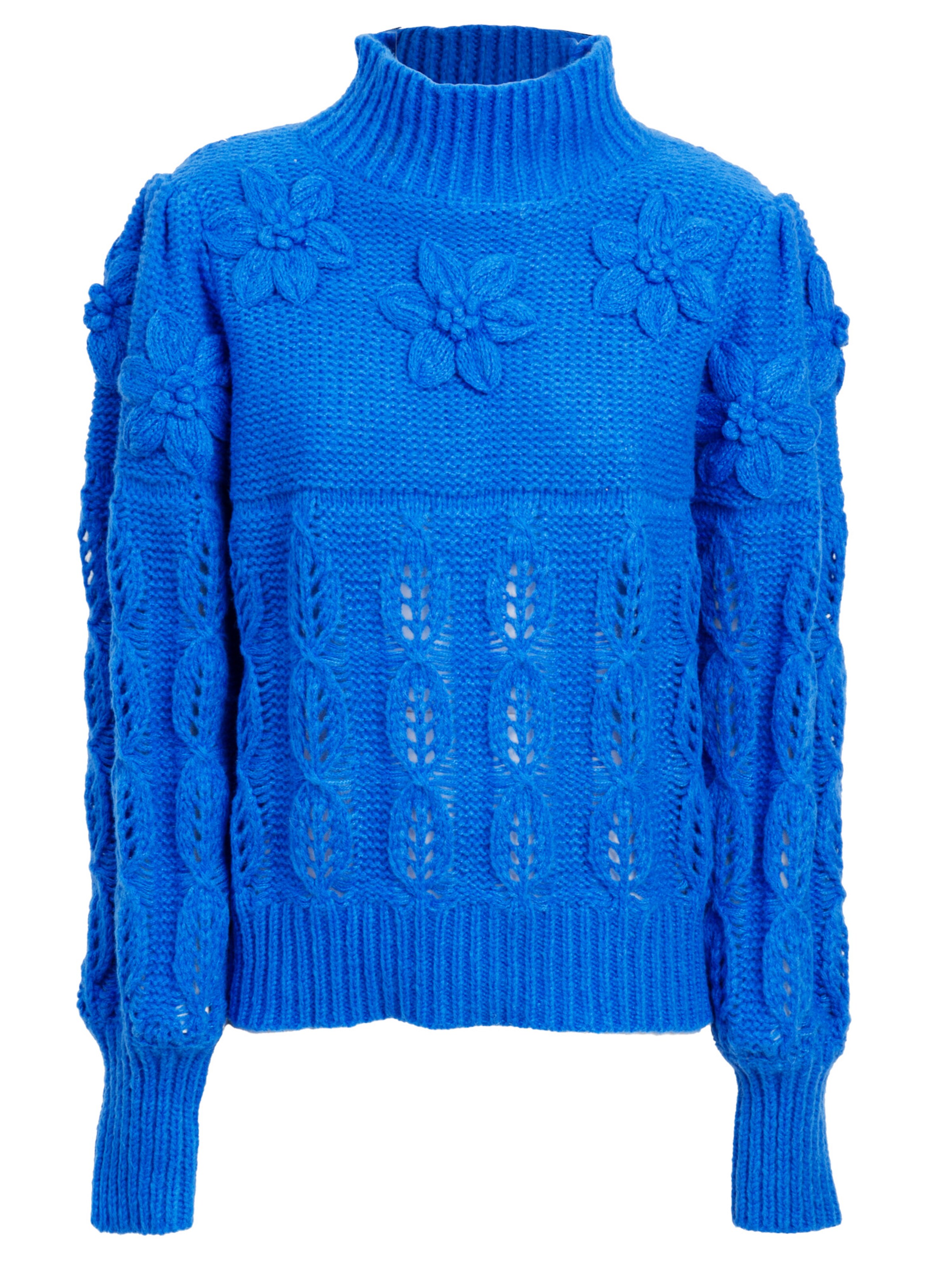 Influencer Sweter w kolorze niebieski: przód