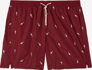 CALZEDONIA Regular Board Shorts in Red: front