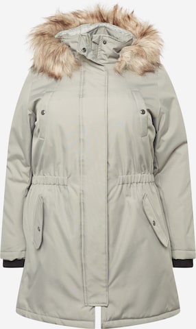 ONLY Curve Winter Parka 'IRIS' in Grey: front