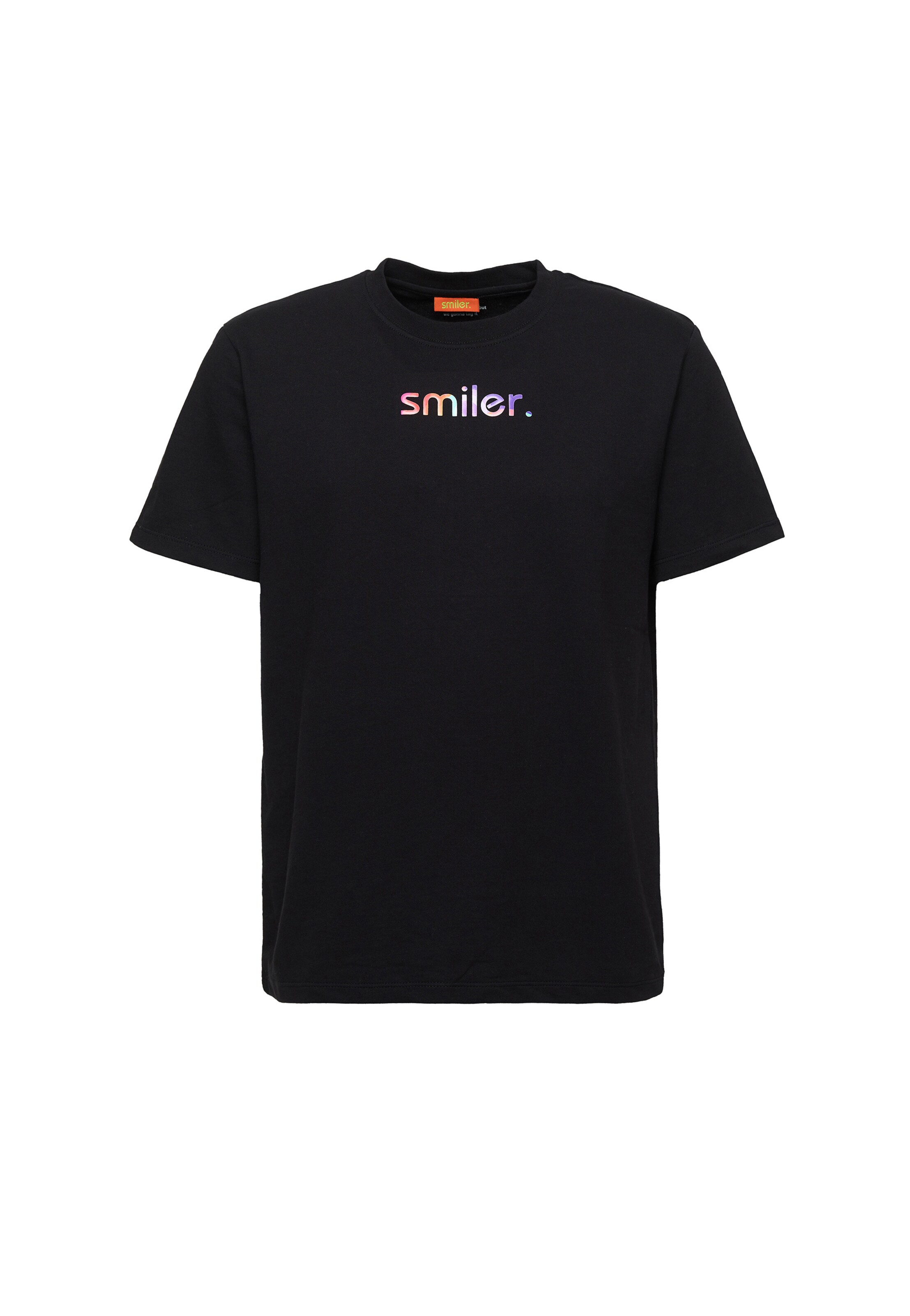 T-Shirt 'laugh.' smiler. en noir : devant