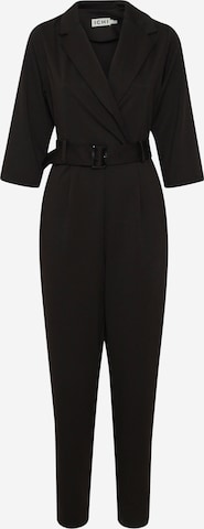 ICHI Jumpsuit 'KATE' in Zwart: voorkant