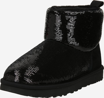 UGG Boots 'Classic Mini Mirror Ball' in Black: front