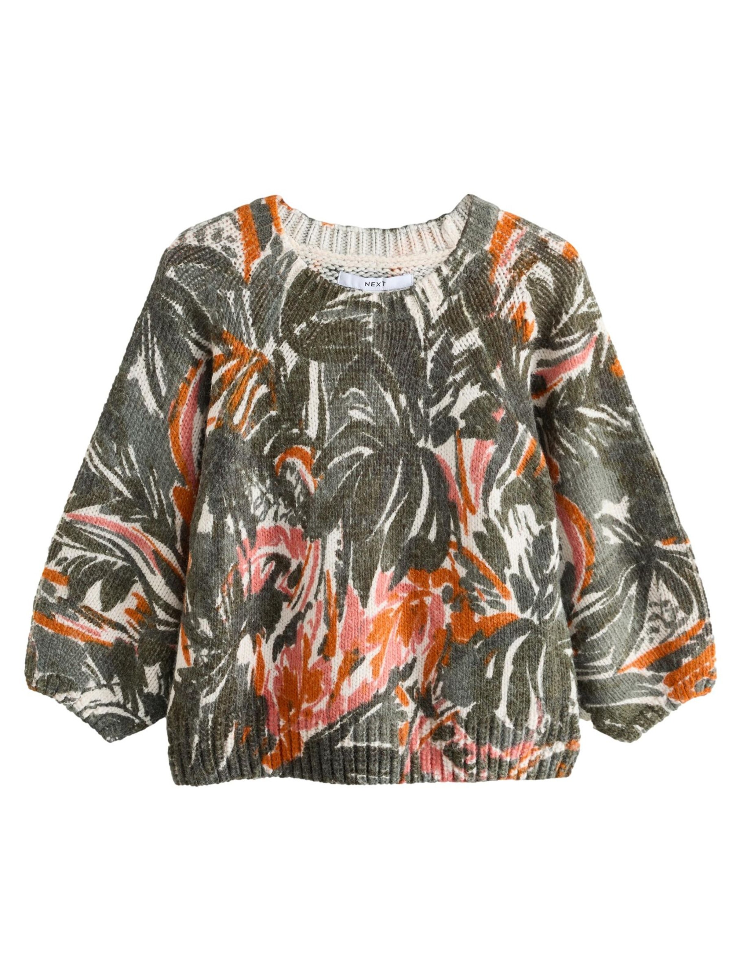 Next Pulóver - zöld: elől