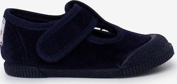 Scarpina primi passi di Pisamonas in blu: frontale