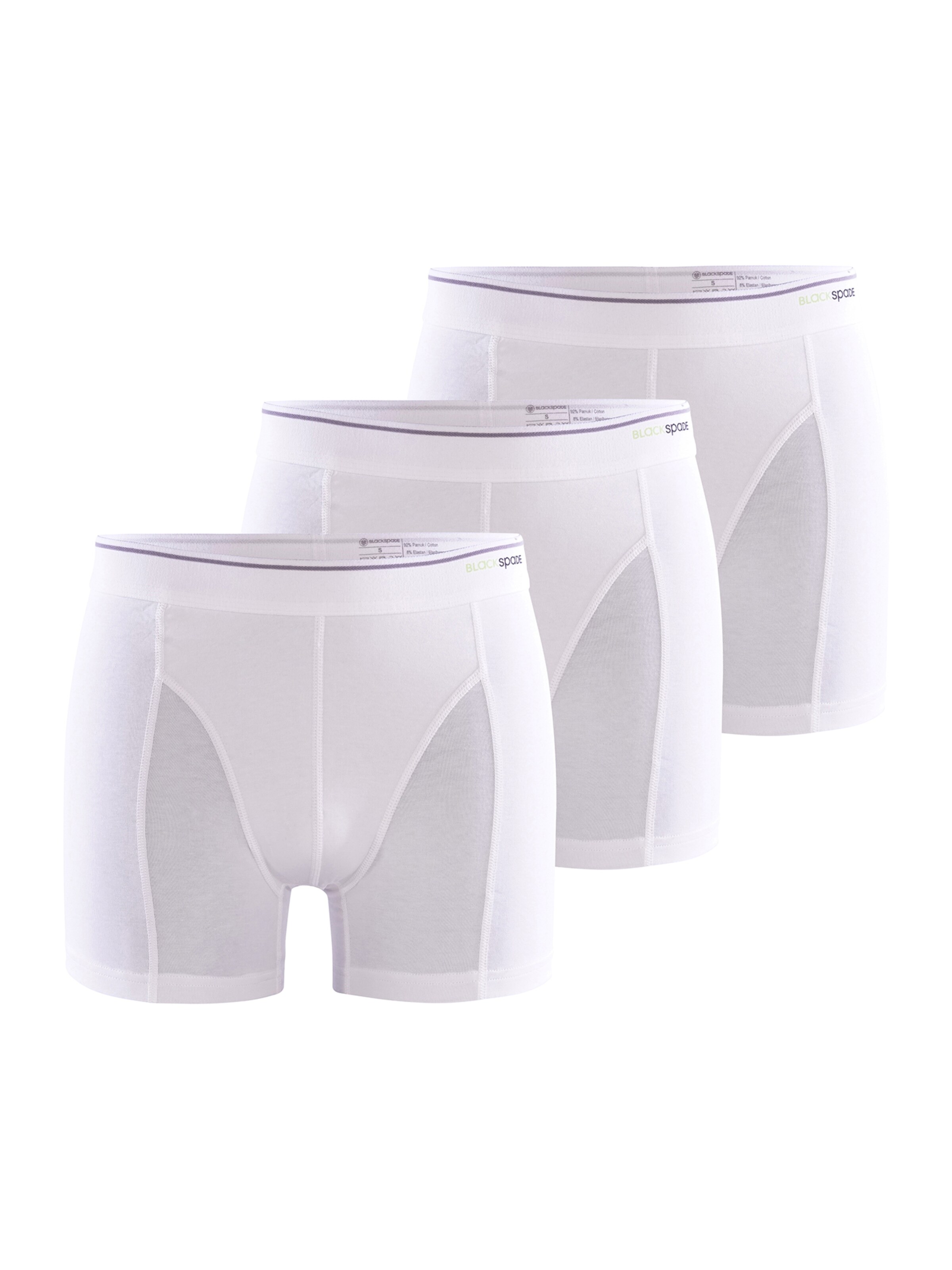 Blackspade Boxer shorts ' Tender Cotton ' in White: front