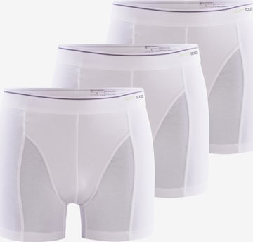 Boxers ' Tender Cotton ' Blackspade en blanc : devant