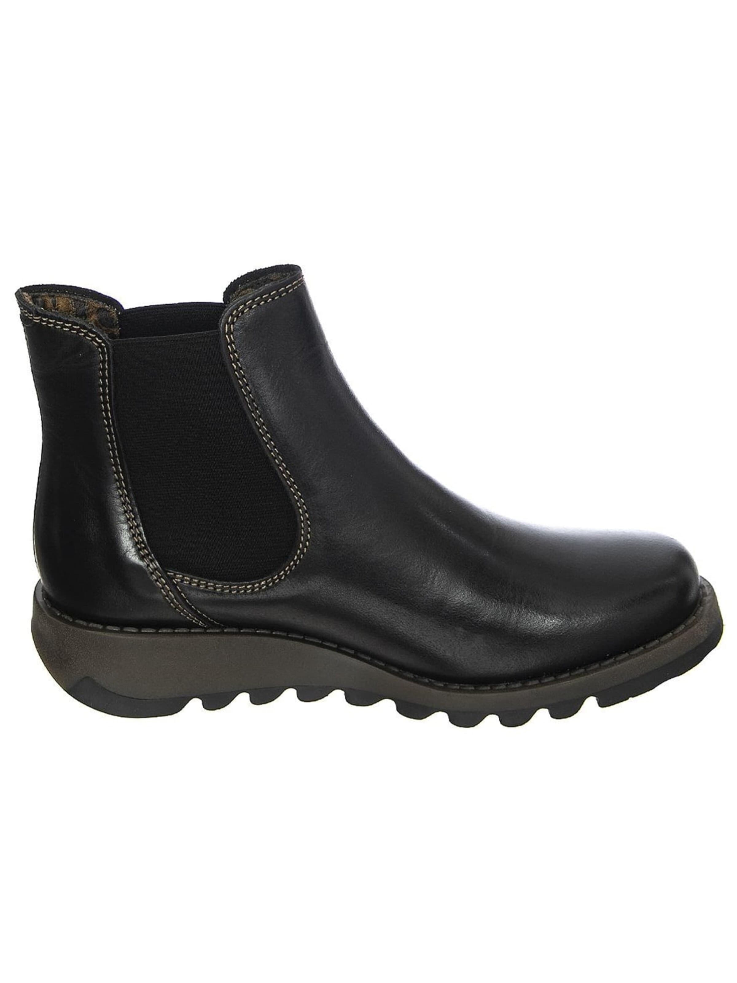 Boots chelsea 'Womens Salv Rug Black Ankle Boots' di FLY LONDON in nero