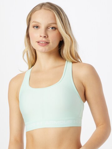 UNDER ARMOUR Bralette Sports Bra in Green: front