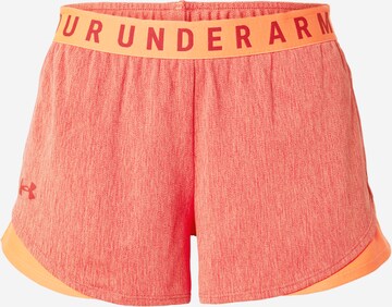 UNDER ARMOUR Spordipüksid 'Play Up', värv punane: eest vaates