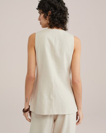 Gilet de costume WE Fashion en beige