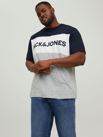 Jack & Jones Plus Shirt in Grey: front