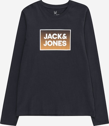 Jack & Jones Junior قميص 'STEEL' بلون أزرق: الأمام