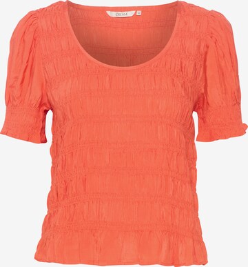 Cream Blouse 'Henva' in Orange: front