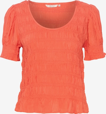 Cream - Blusa 'Henva' em laranja: frente