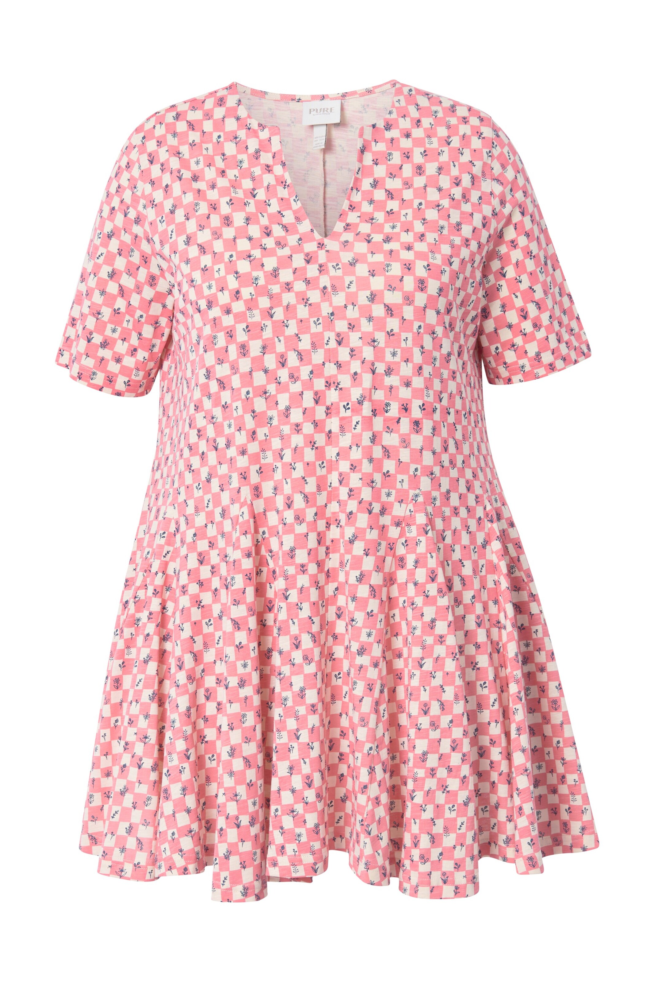 Ulla Popken Shirt in Roze: voorkant