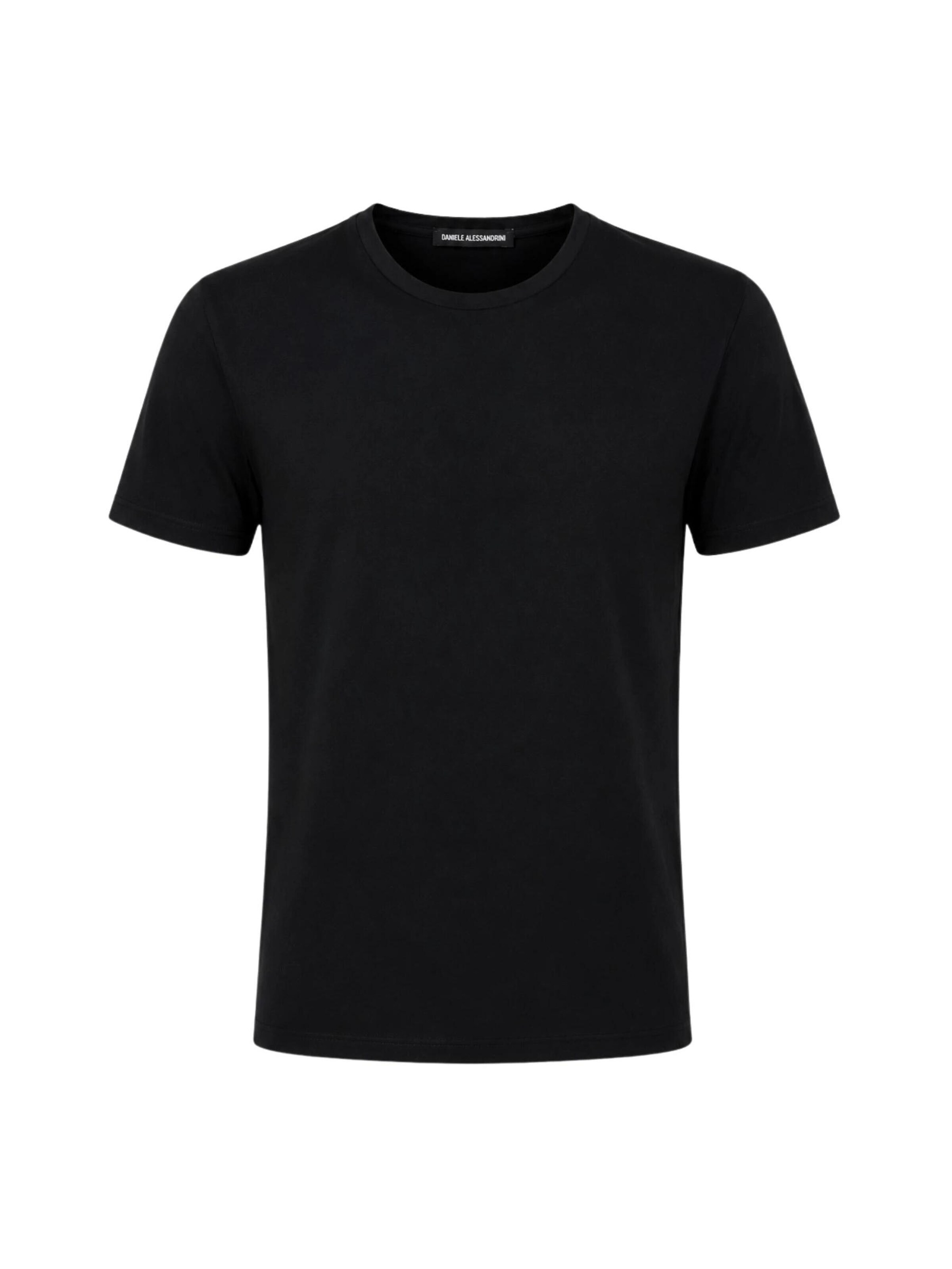 DANIELE ALESSANDRINI Shirt‌ in Schwarz: Vorderseite