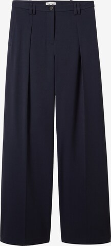 Wide leg Pantaloni con pieghe 'Lea' di TOM TAILOR in blu: frontale