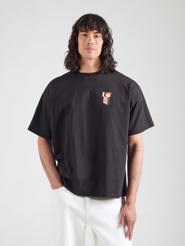 Kaotiko Shirt 'UNKNOWN TRIP' in Black: front