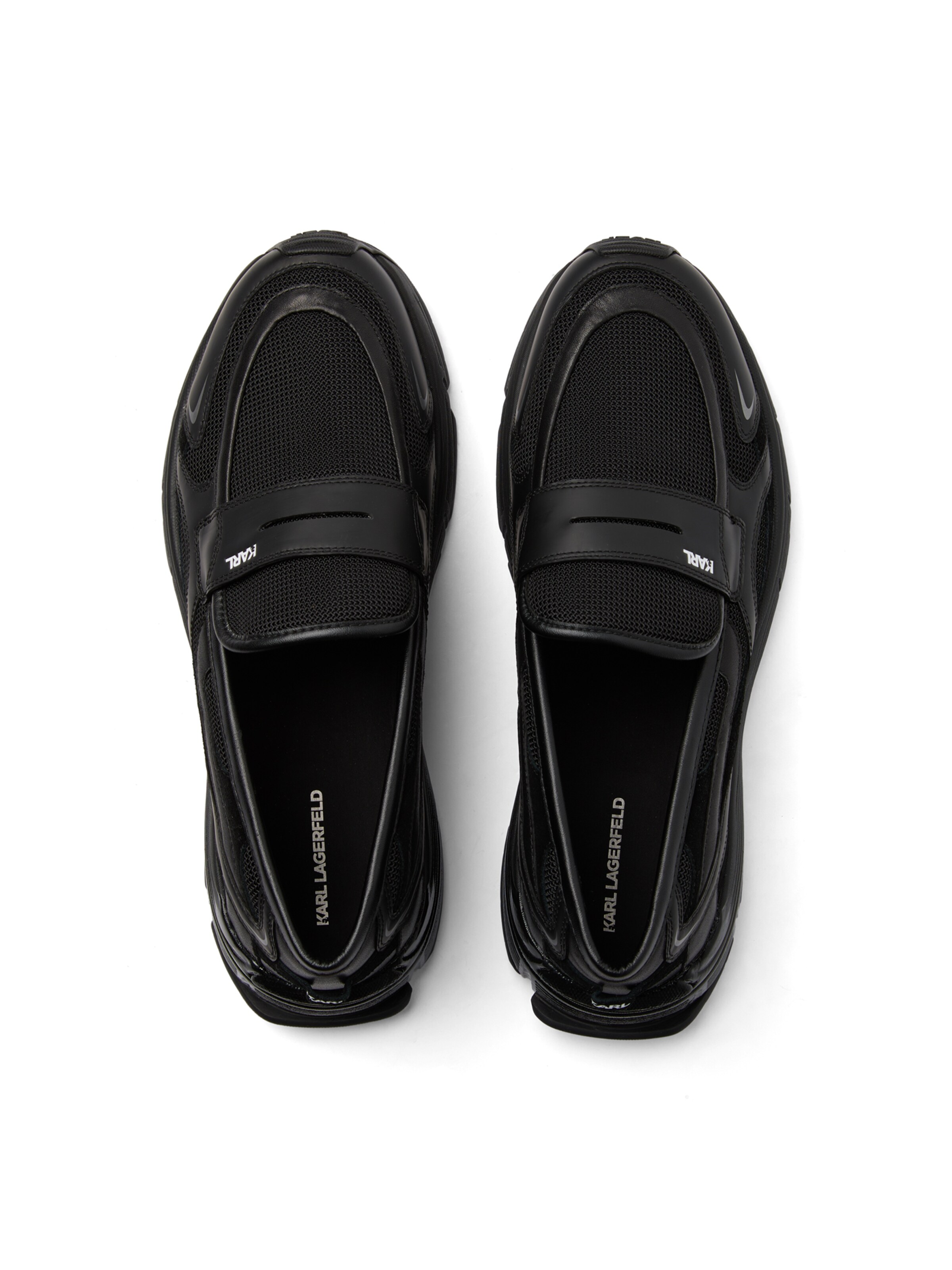 KARL LAGERFELD JEANS Мокасины ' ORION MIX ' в Черный