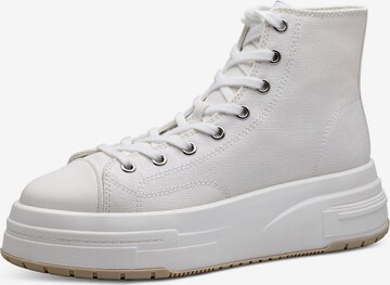 TAMARIS High-Top Sneakers in White: front