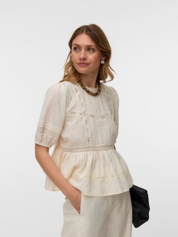 VERO MODA Blouse 'VMVILDE' in Wit: voorkant