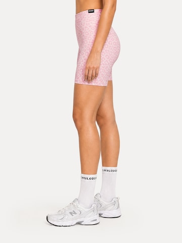 Skinny Leggings ' Velvara ' Smilodox en rose