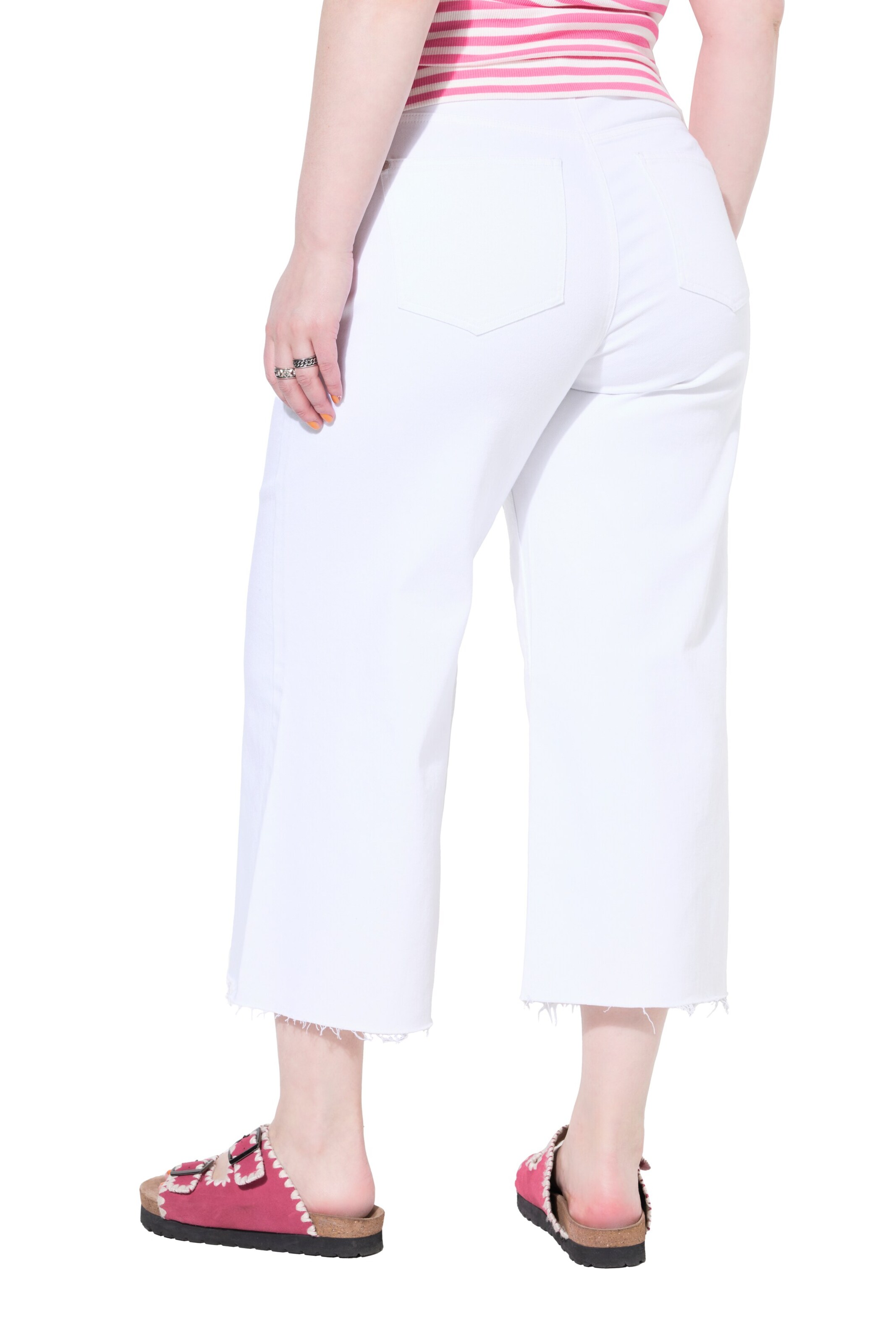 Studio Untold Wide leg Jeans in Wit