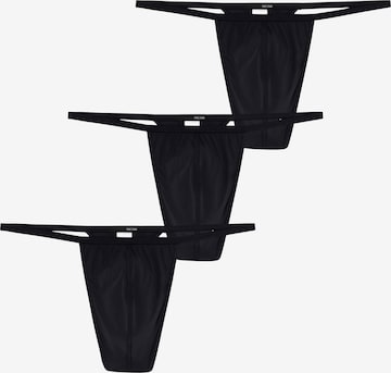 HOM G-String ' Plumes ' in Schwarz: Vorderseite
