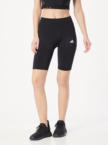 ADIDAS SPORTSWEAR Skinny Spodnie sportowe 'Seamless' w kolorze czarny: przód