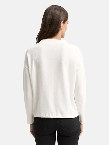TOM TAILOR Sweatshirt in White