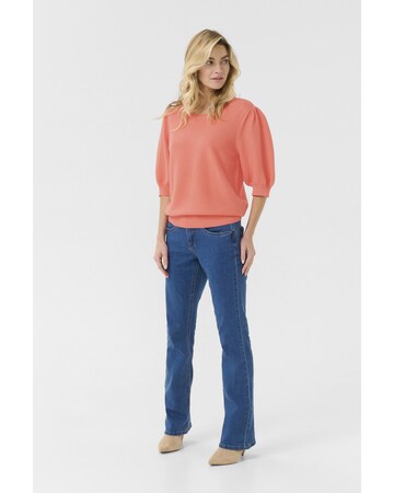Cream Sweater 'Sillar' in Orange